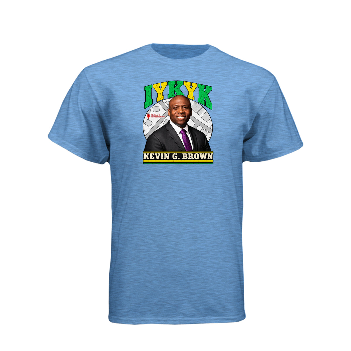Kevin G Brown IYKYK LDS t-shirt featuring inspirational speaker and If You Know You Know message - product view 3