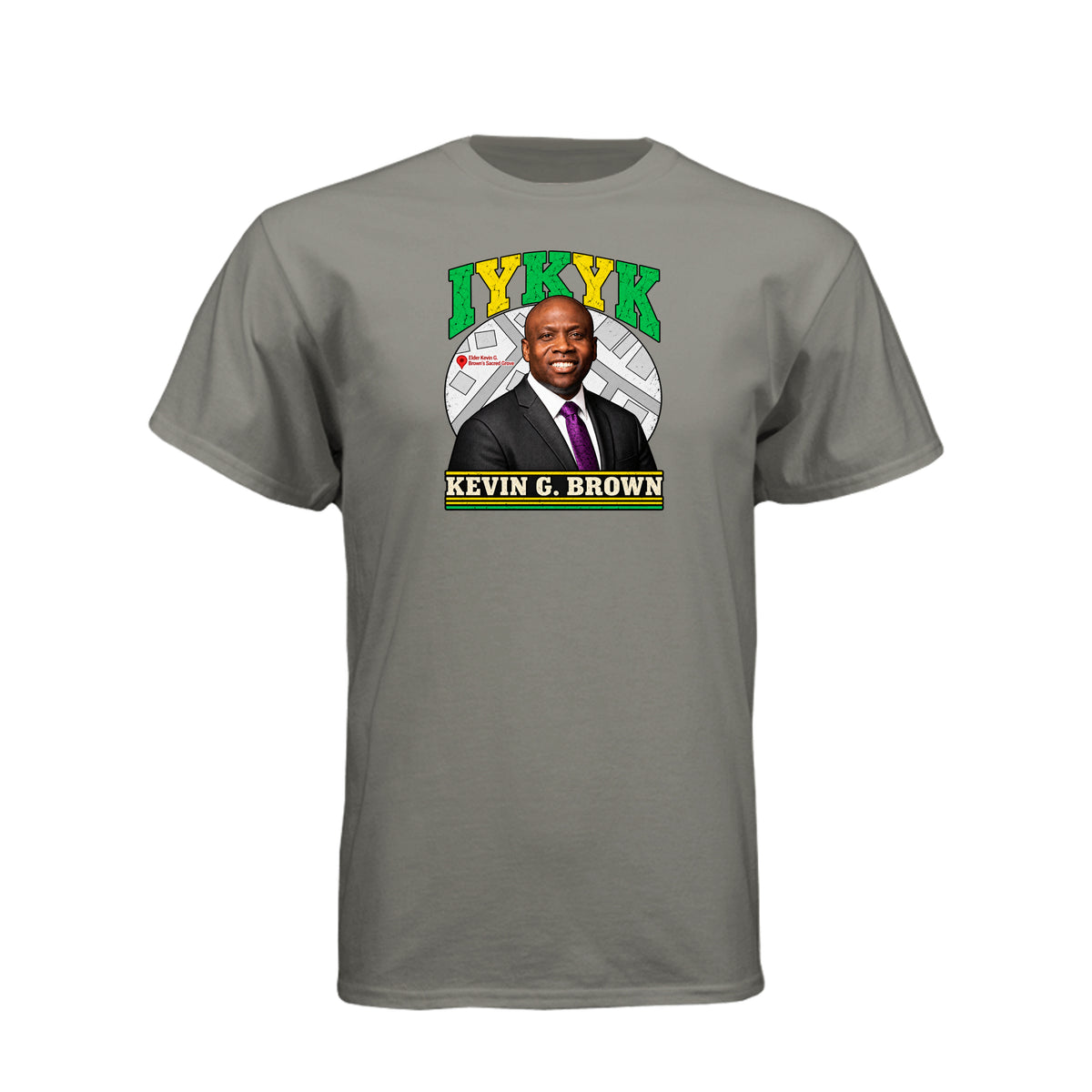 Kevin G Brown IYKYK LDS t-shirt featuring inspirational speaker and If You Know You Know message - product view 2