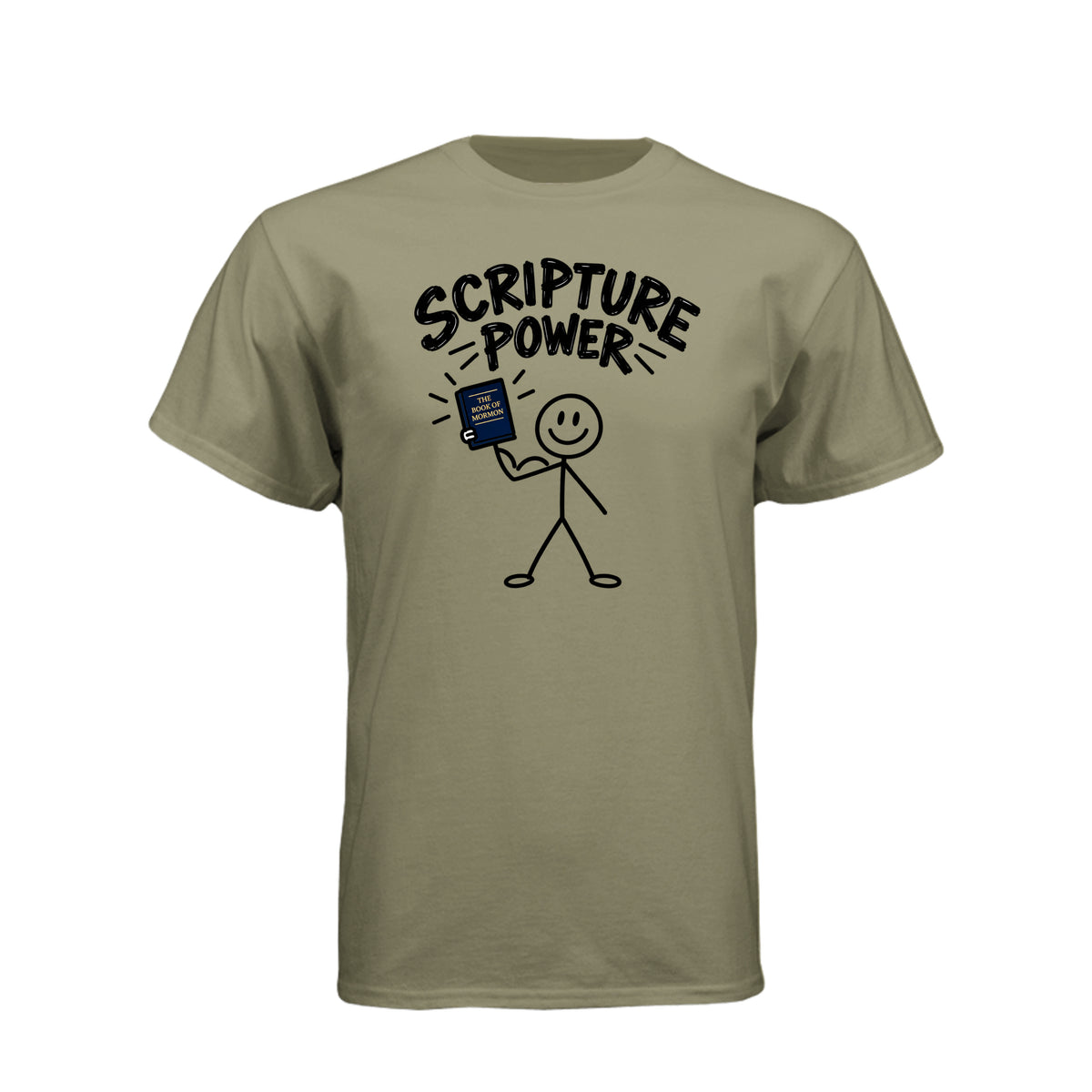 Scripture Power Book of Mormon LDS t-shirt featuring bold design inspired by LDS primary song - product view 5
