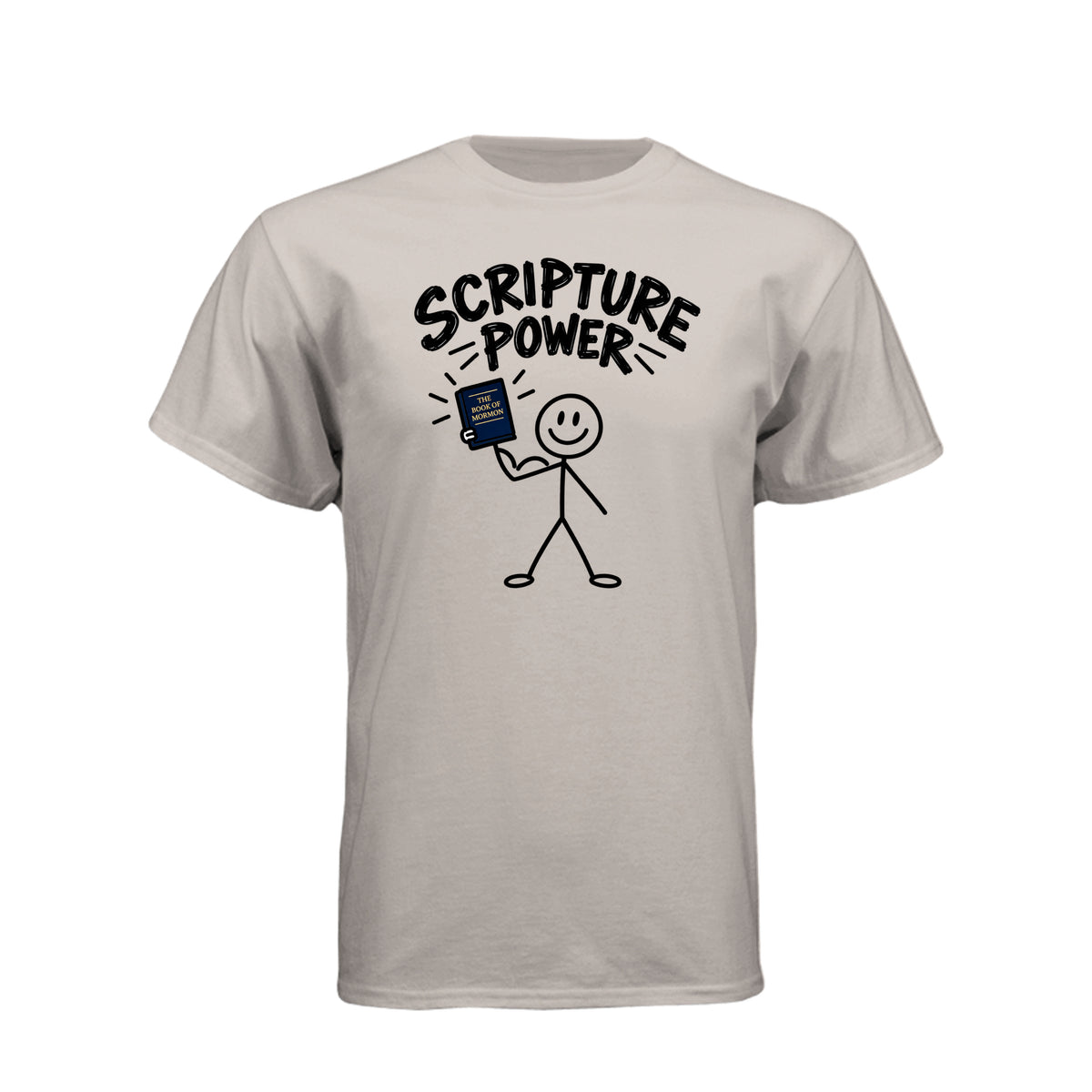 Scripture Power Book of Mormon LDS t-shirt featuring bold design inspired by LDS primary song - product view 8