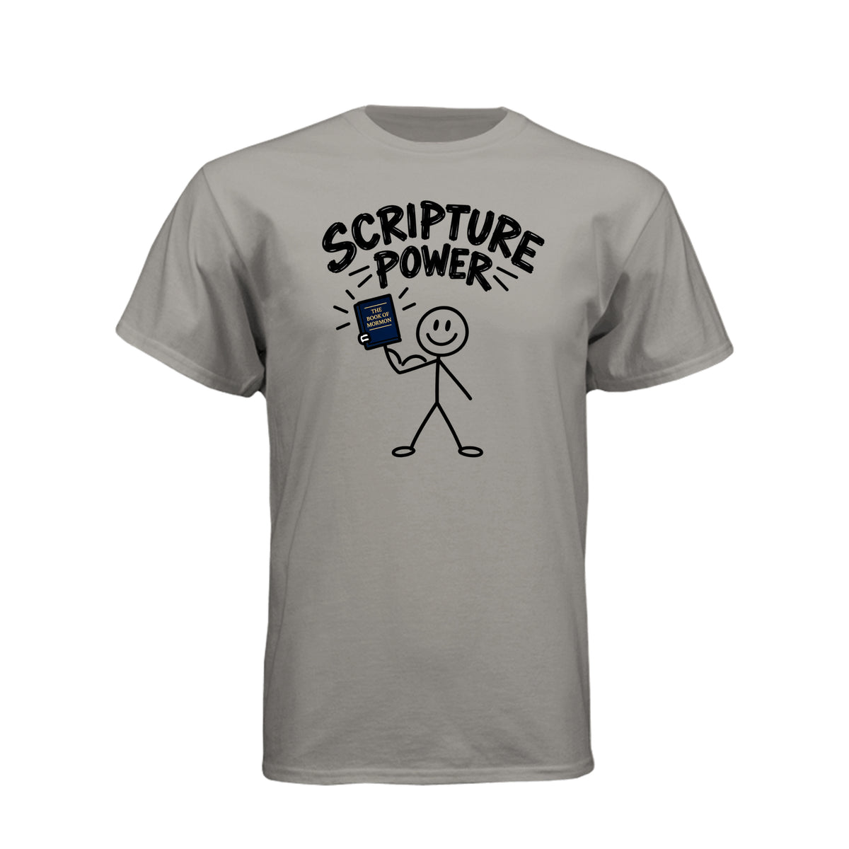 Scripture Power Book of Mormon LDS t-shirt featuring bold design inspired by LDS primary song - product view 9