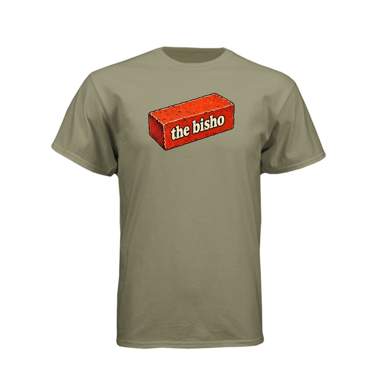 Bisho Brick LDS t-shirt design featuring a playful Book of Mormon themed design - product view 8