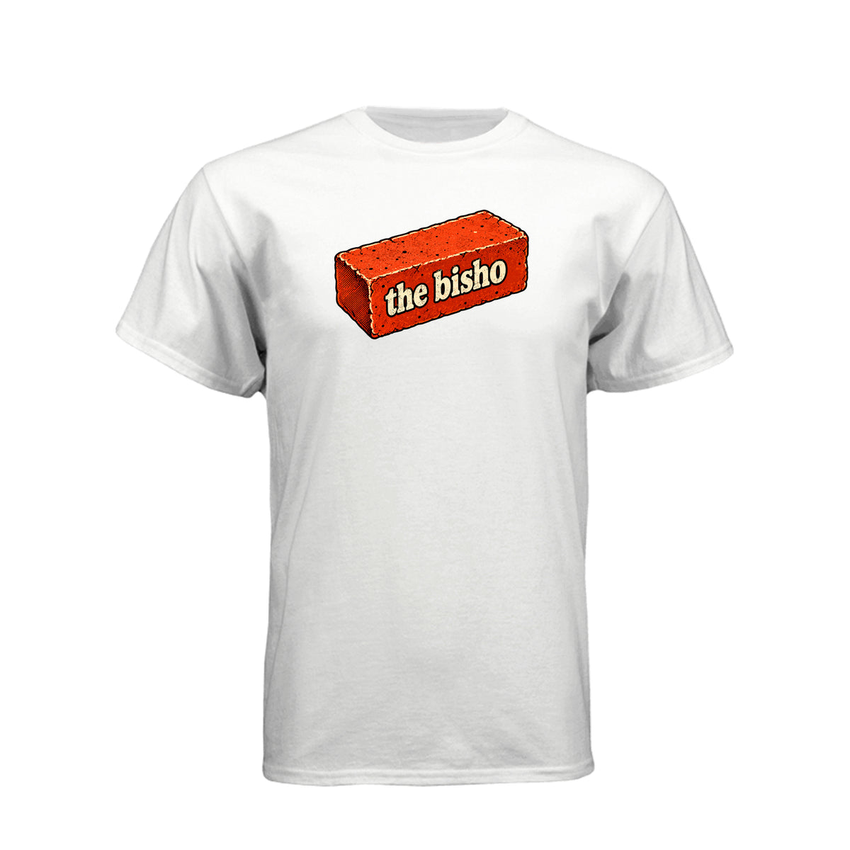 Bisho Brick LDS t-shirt design featuring a playful Book of Mormon themed design - product view 2