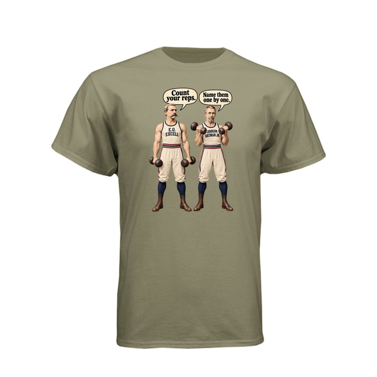 Count Your Reps LDS fitness t-shirt combining counting blessings with workout motivation and faith - product view 7