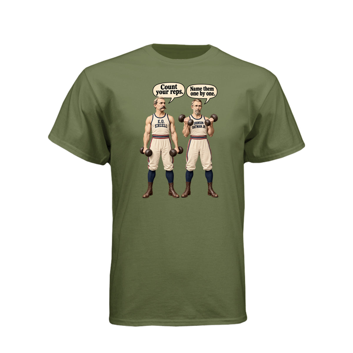 Count Your Reps LDS fitness t-shirt combining counting blessings with workout motivation and faith - product view 8