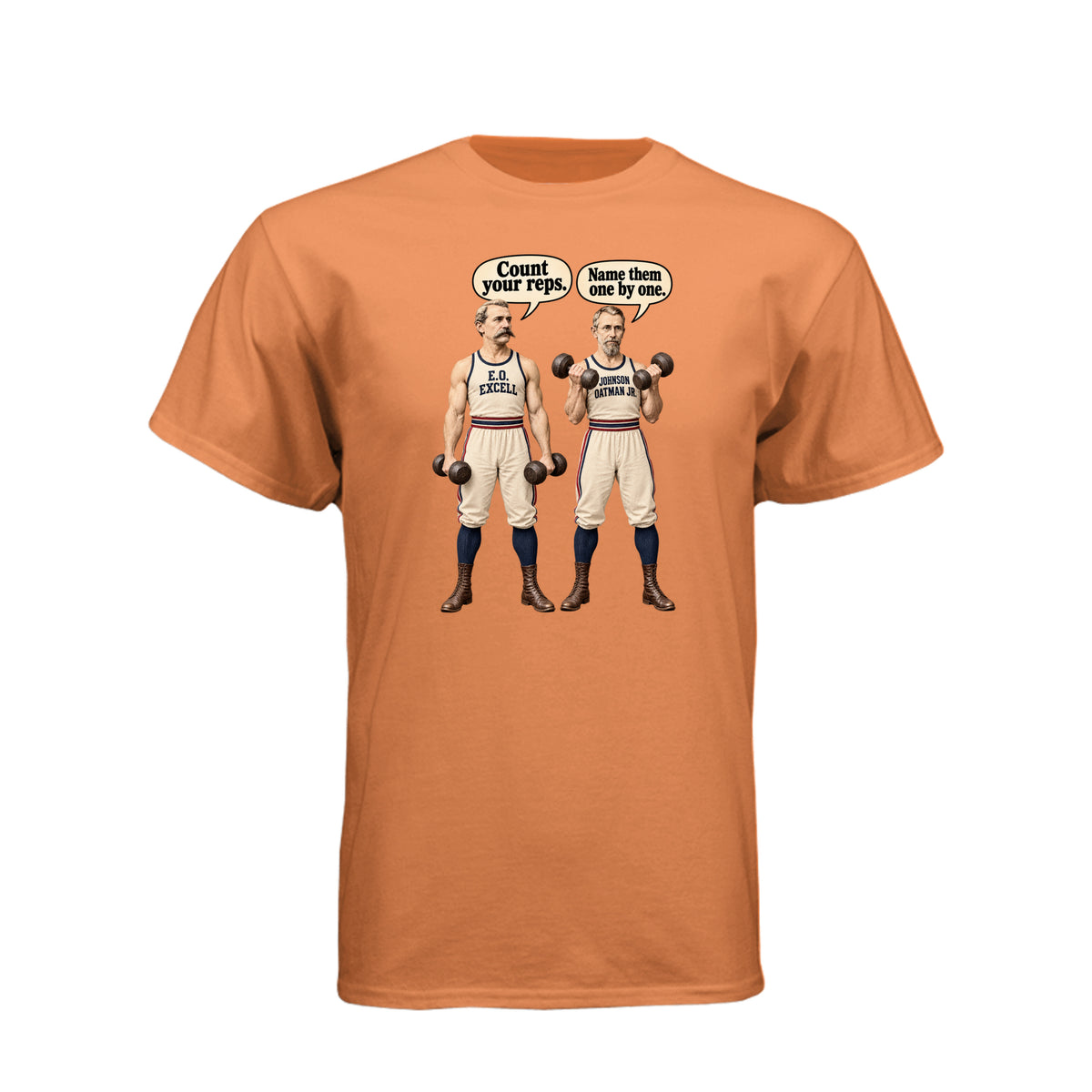 Count Your Reps LDS fitness t-shirt combining counting blessings with workout motivation and faith - product view 9