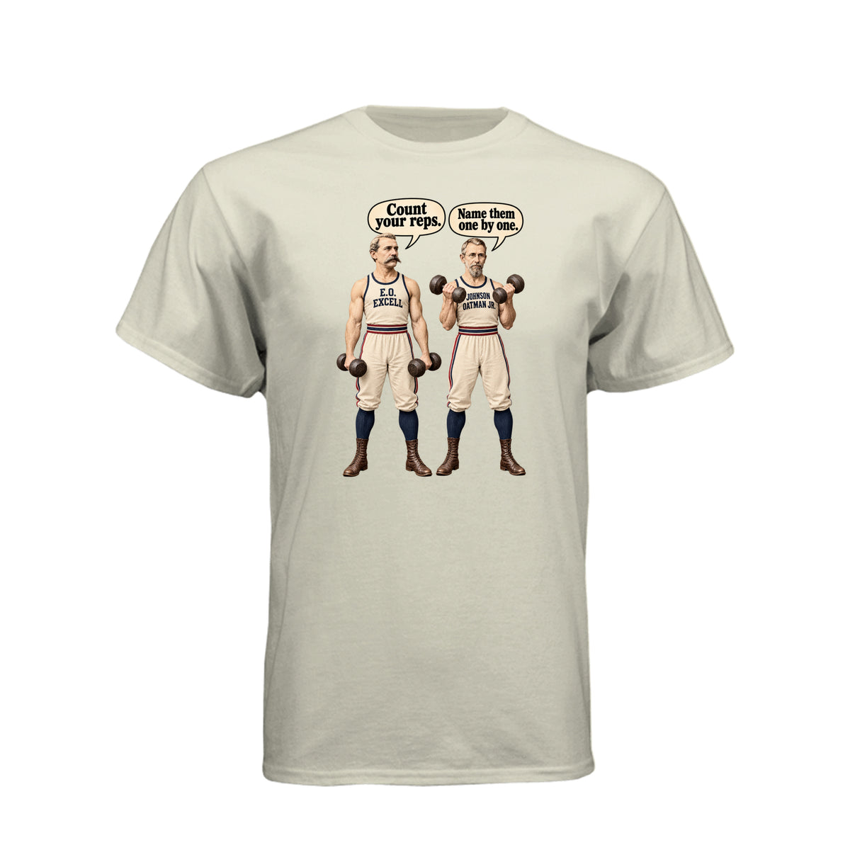 Count Your Reps LDS fitness t-shirt combining counting blessings with workout motivation and faith - product view 11