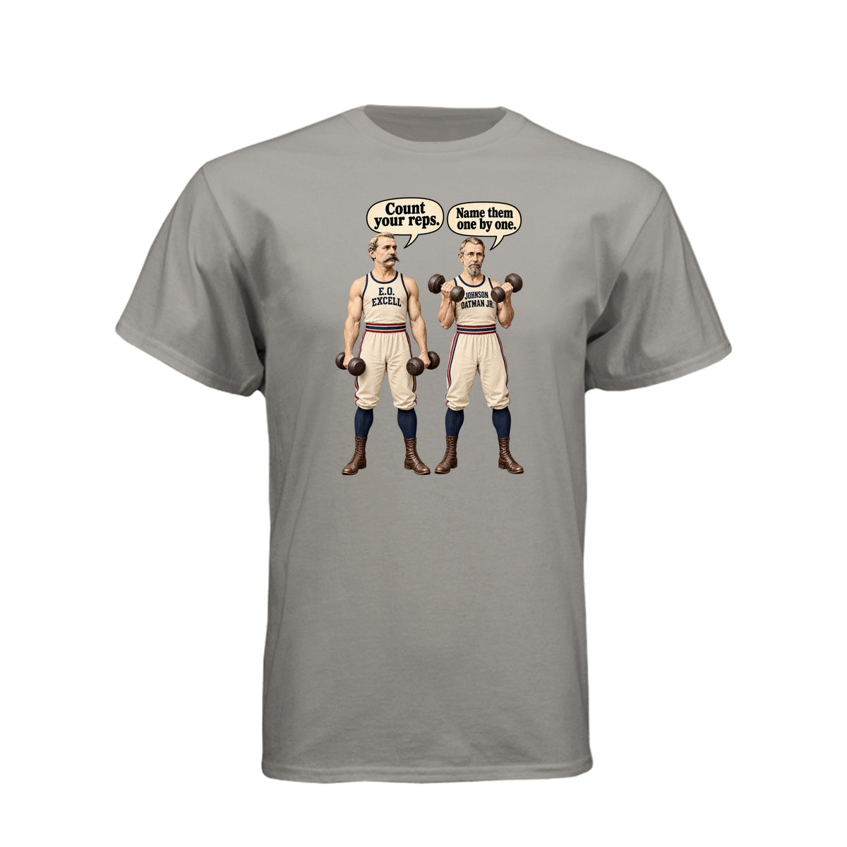 Count Your Reps LDS fitness t-shirt combining counting blessings with workout motivation and faith - product view 12