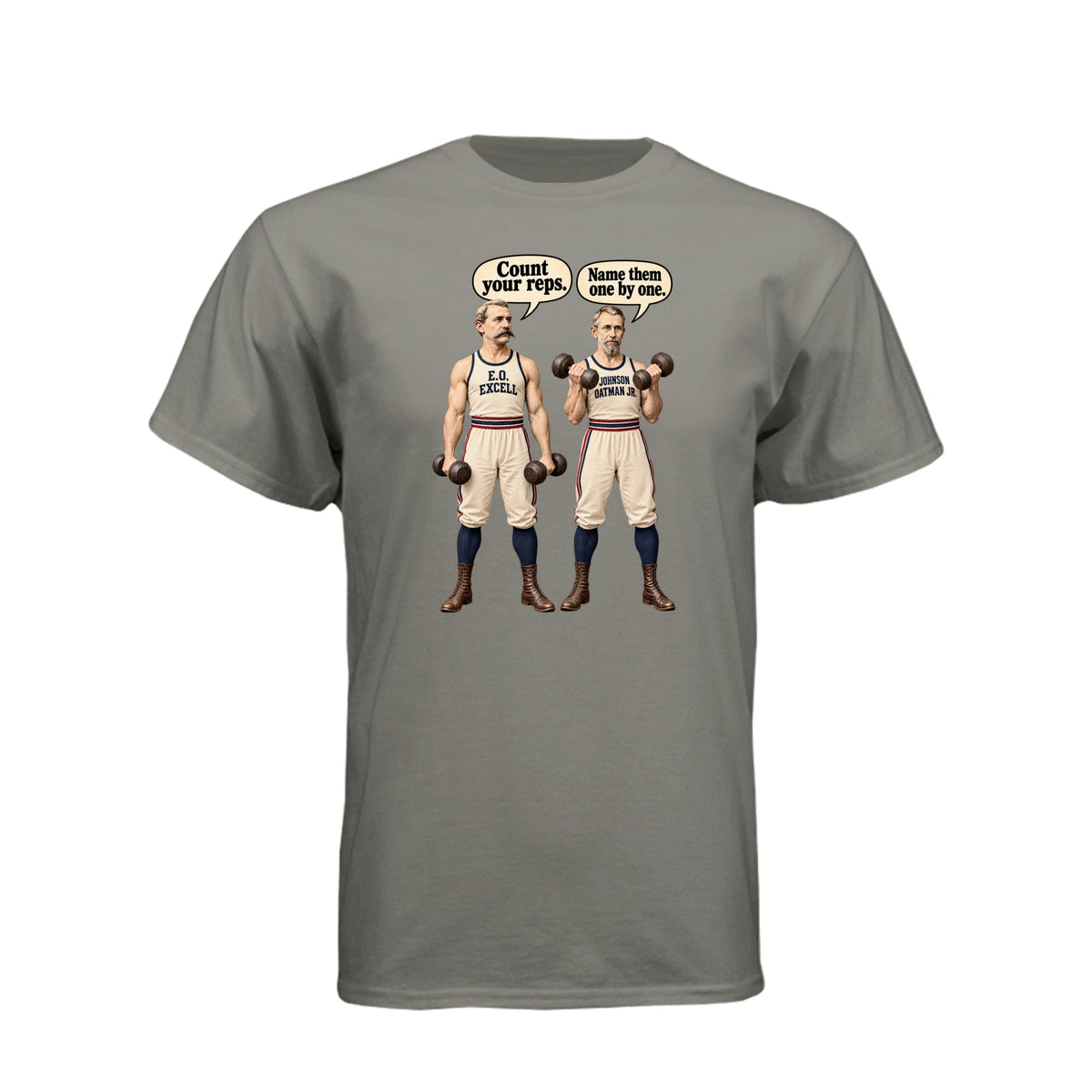 Count Your Reps LDS fitness t-shirt combining counting blessings with workout motivation and faith - product view 13