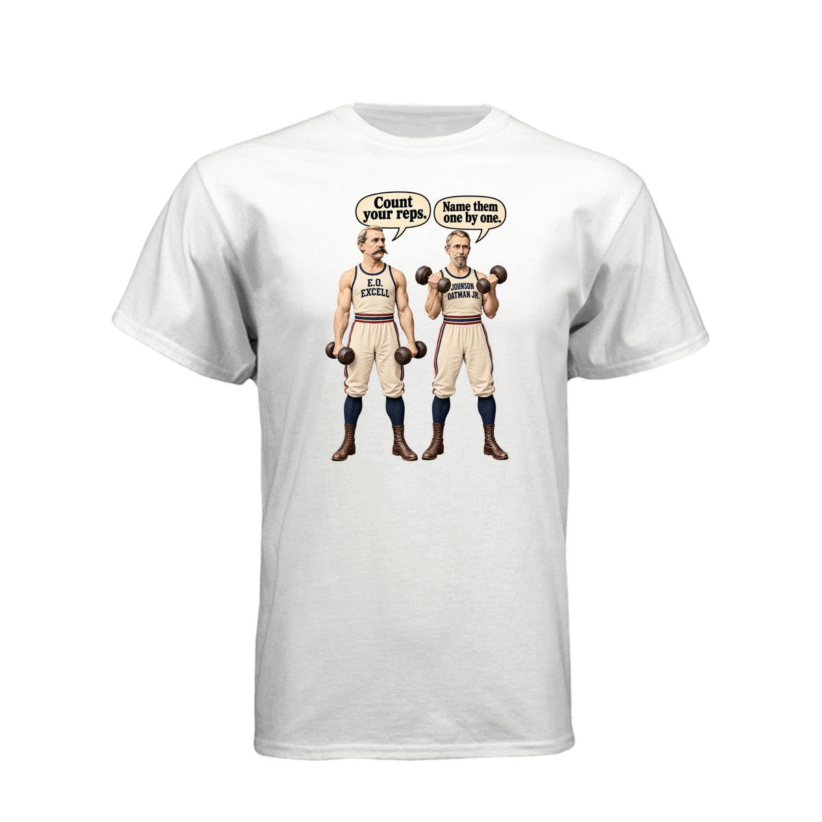 Count Your Reps LDS fitness t-shirt combining counting blessings with workout motivation and faith - product view 14