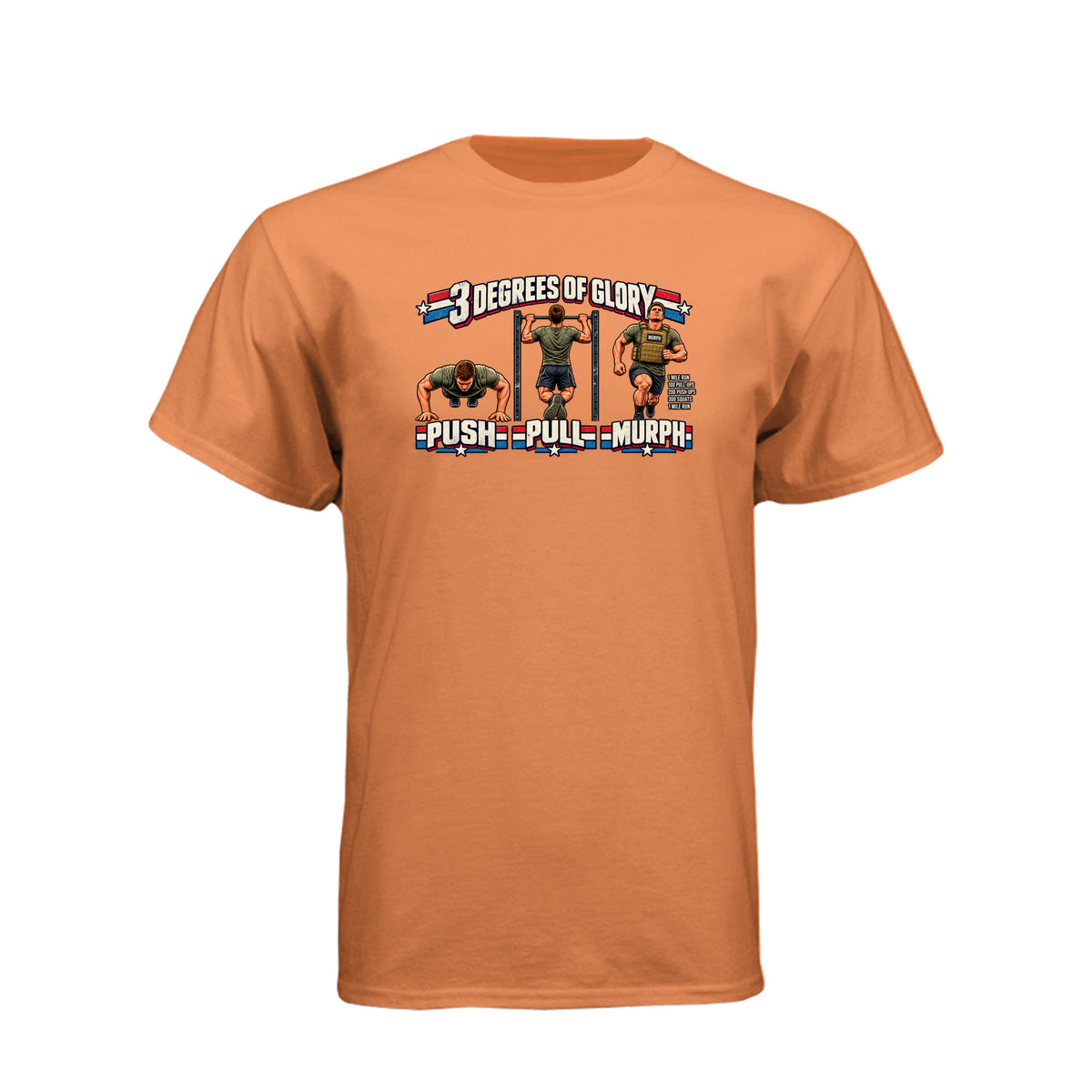 Three Degrees of Glory The Murph LDS t-shirt featuring Plan of Salvation and fitness workout humor - product view 9