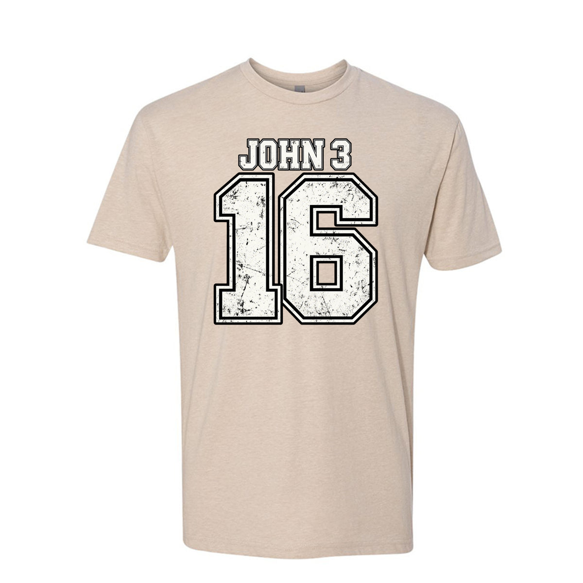 John 3:16 For God So Loved The World LDS t-shirt featuring beloved Bible scripture about God's love - product view 2