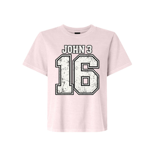 John 3:16 For God So Loved The World LDS t-shirt featuring beloved Bible scripture about God's love