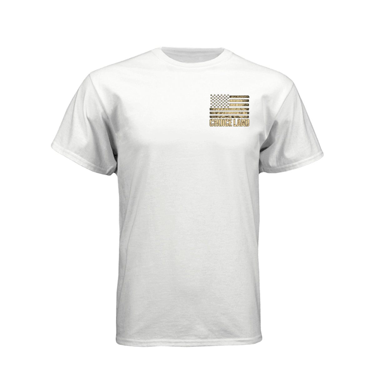 Choice Land 1 Nephi 2:20 LDS t-shirt featuring Book of Mormon scripture about the promised land - product view 21
