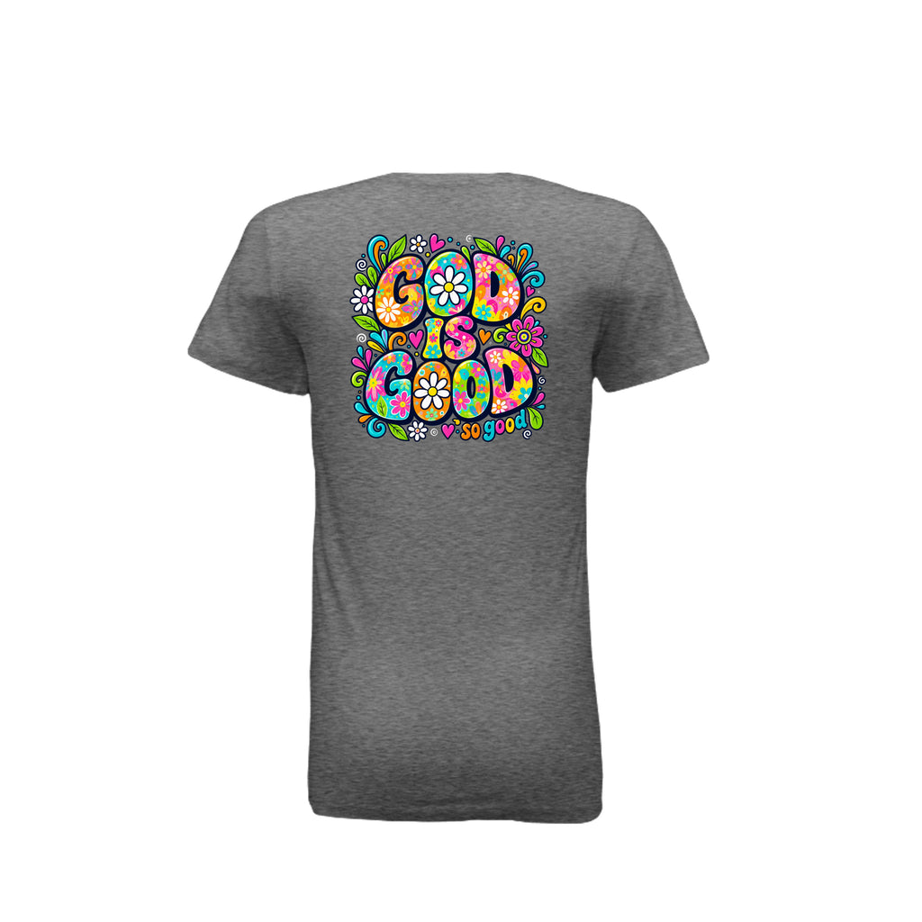 God Is Good So Good LDS t-shirt featuring simple powerful message about God's goodness and faith - product view 4