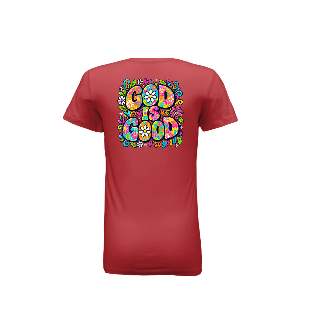 God Is Good So Good LDS t-shirt featuring simple powerful message about God's goodness and faith - product view 6
