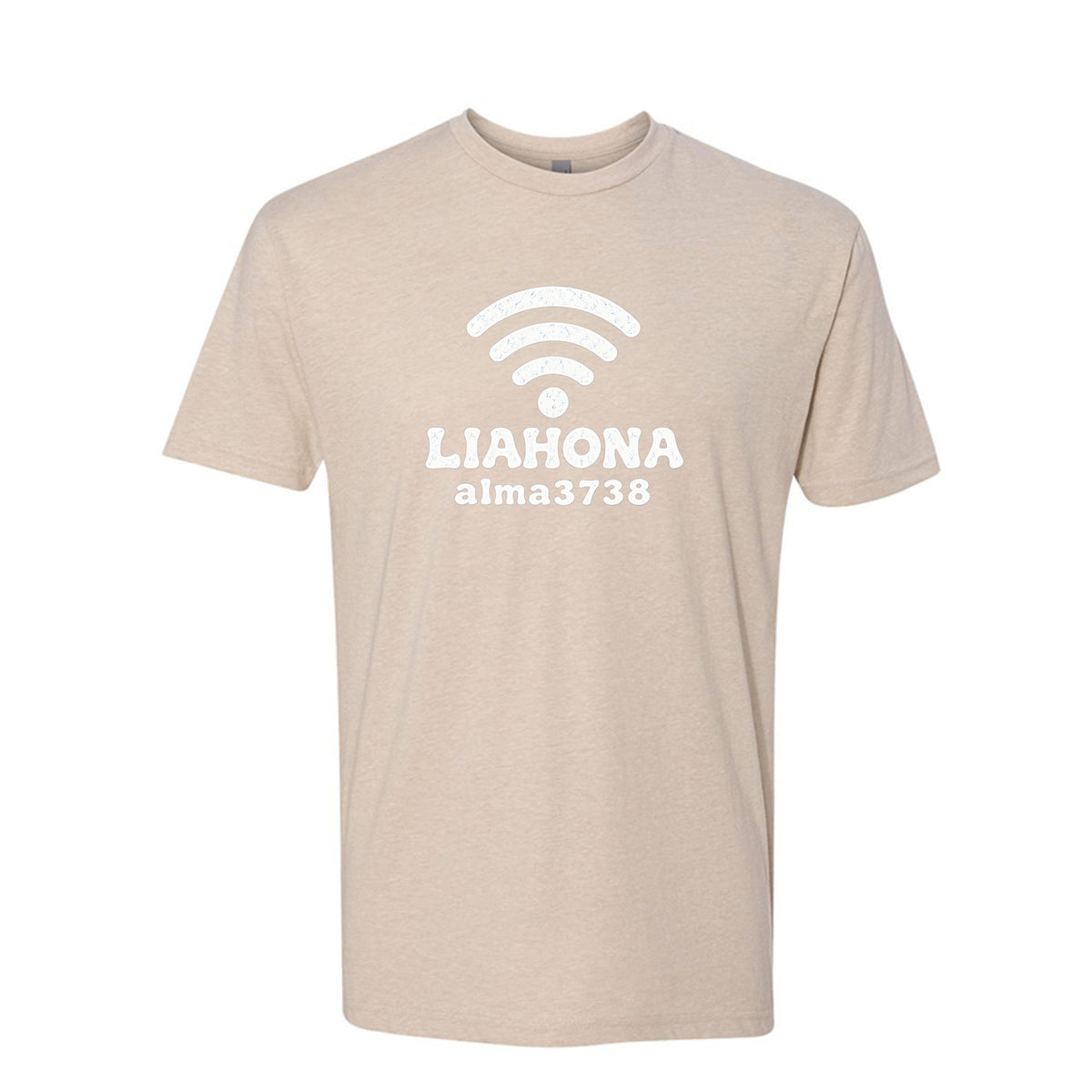 Liahona WiFi Alma 37:38 LDS t-shirt featuring Book of Mormon compass and modern humor about spiritual direction - product view 5