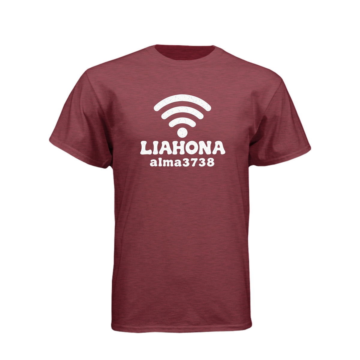 Liahona WiFi Alma 37:38 LDS t-shirt featuring Book of Mormon compass and modern humor about spiritual direction - product view 9