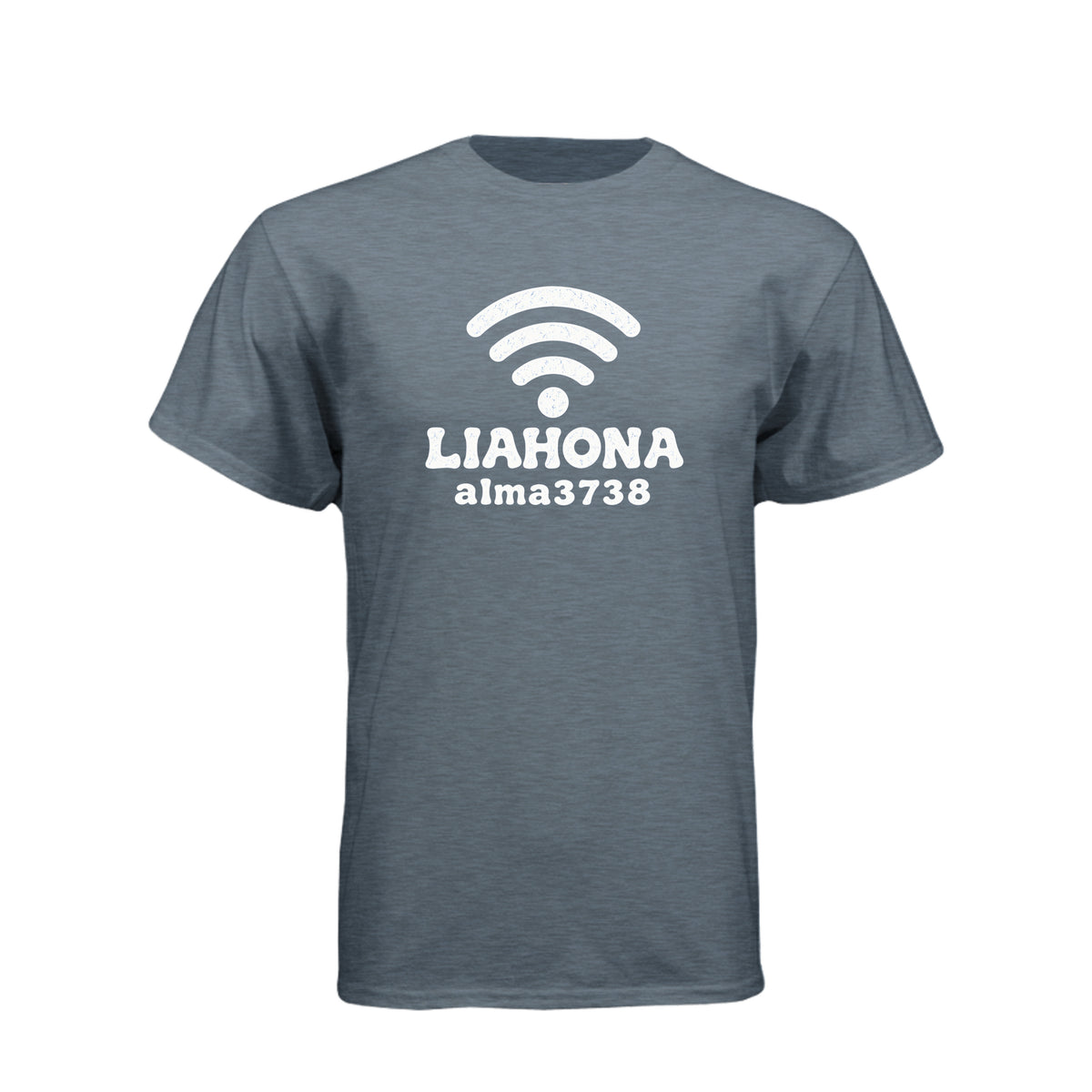 Liahona WiFi Alma 37:38 LDS t-shirt featuring Book of Mormon compass and modern humor about spiritual direction - product view 10