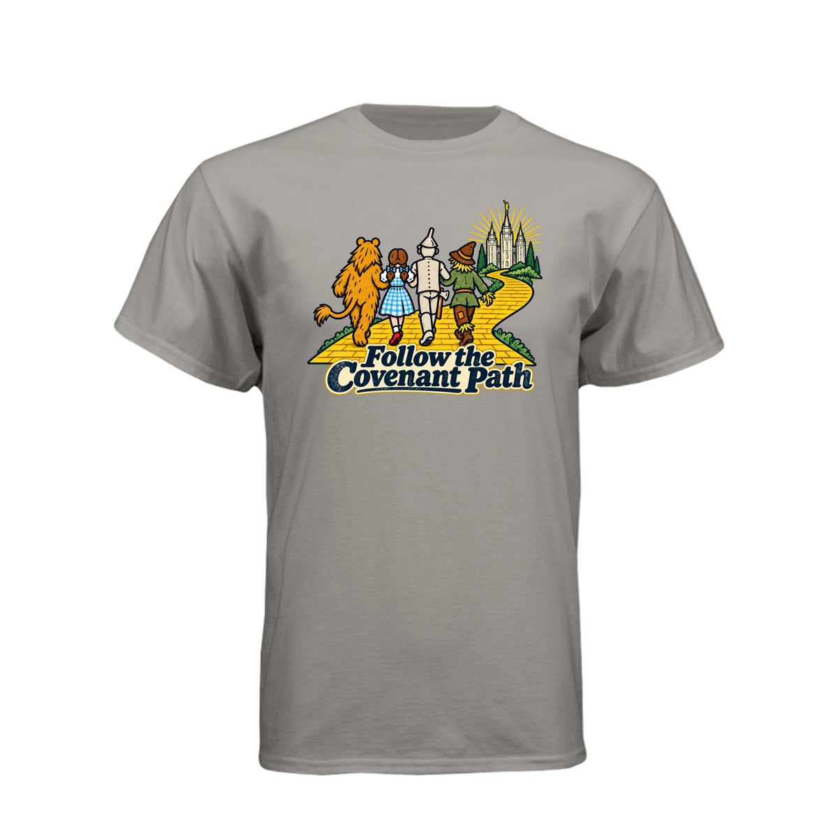 Follow The Covenant Path LDS t-shirt featuring inspirational message about covenant discipleship - product view 13