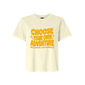 Choose Your Own Adventure LDS t-shirt with inspirational faith message about walking boldly - product view 2