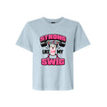 Strong Like My Swig LDS t-shirt featuring Utah soda culture humor and strength message