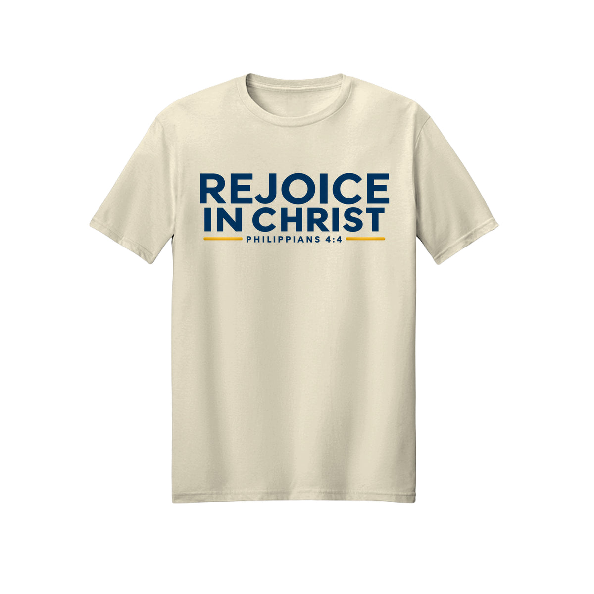 Classic Rejoice in Christ shirt in Off White
