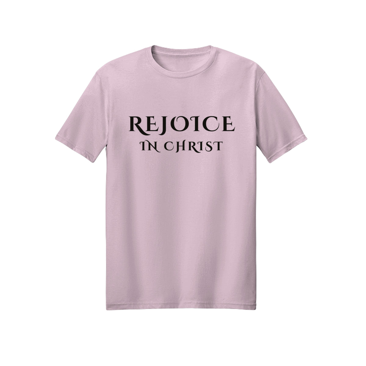 Classic Small Rejoice in Christ shirt in Light Pink