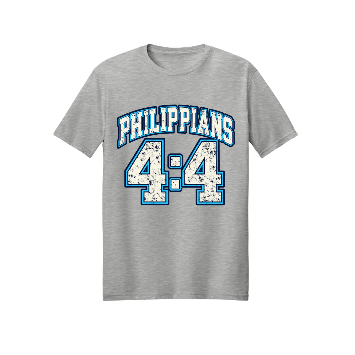 Philippians 4:4 Collegiate Rejoice in Christ shirt — 2027 LDS youth theme design, Philippians 4:4 in Ash