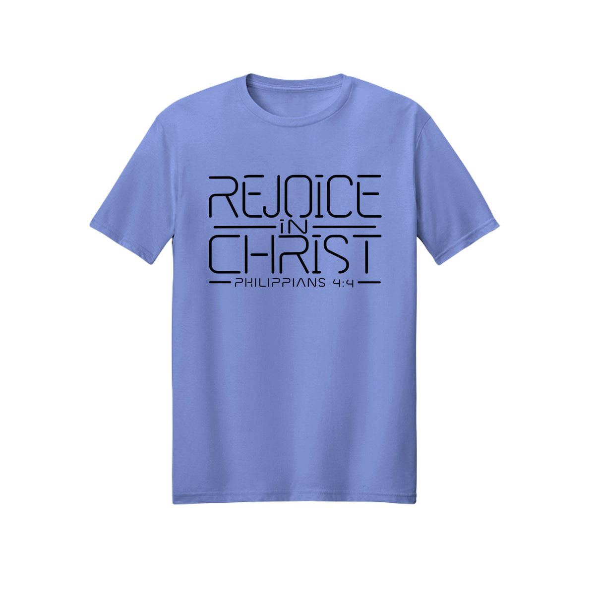 Dark Modern Line Rejoice in Christ shirt in Violet