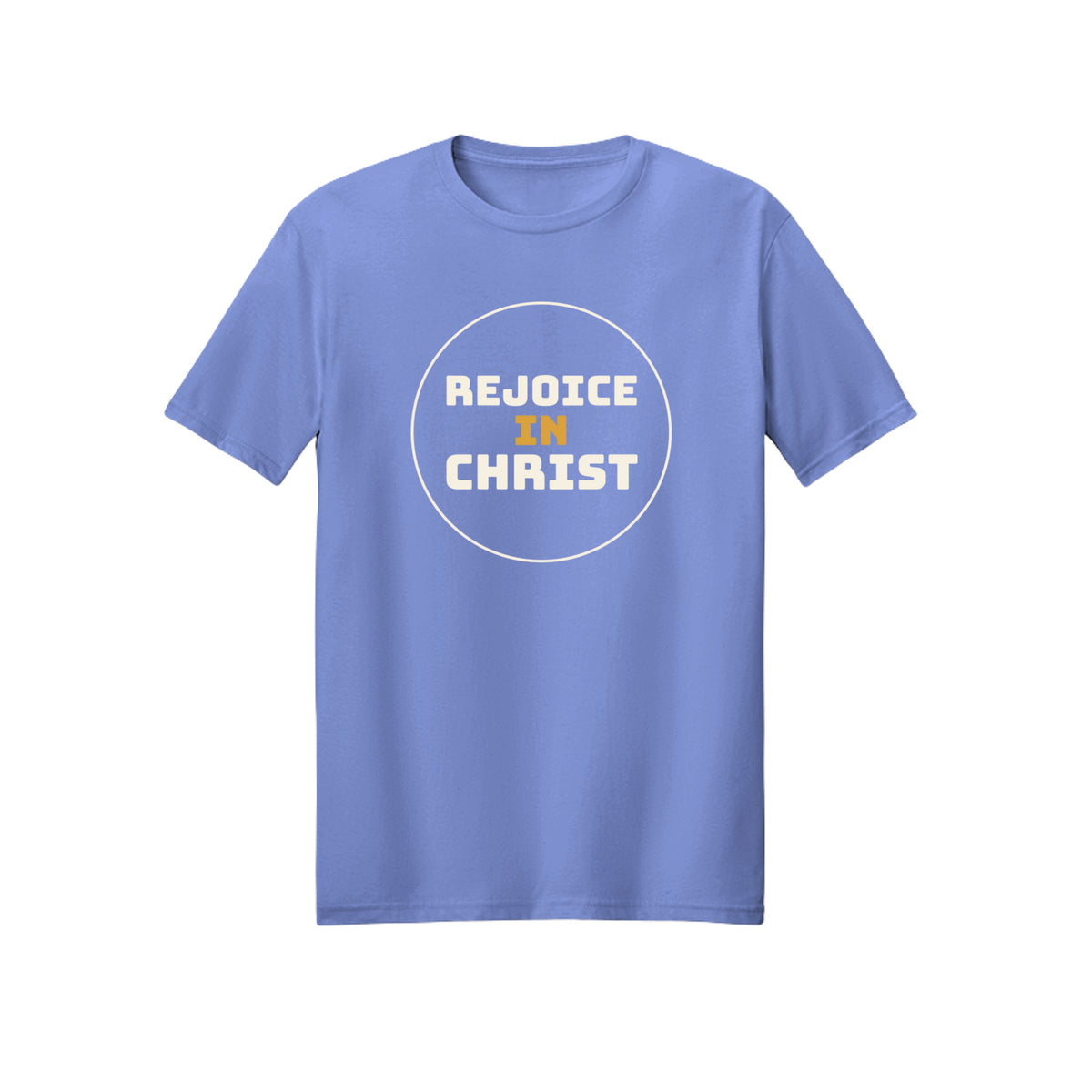 Circular Rejoice in Christ shirt in Violet