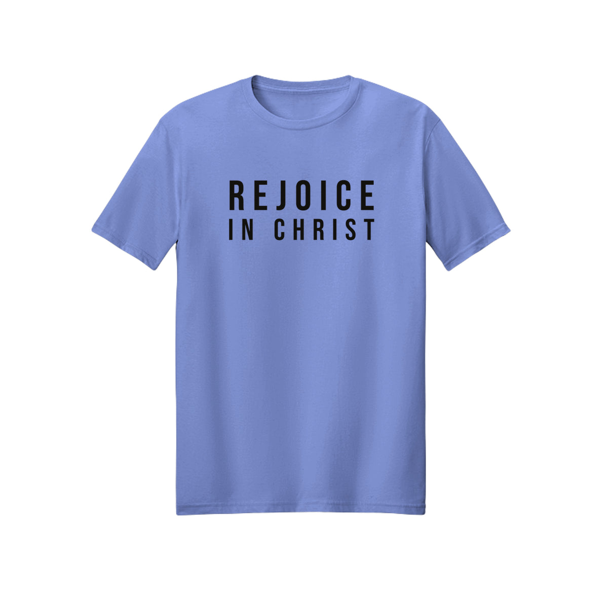 Modern Condensed Rejoice in Christ shirt in Violet