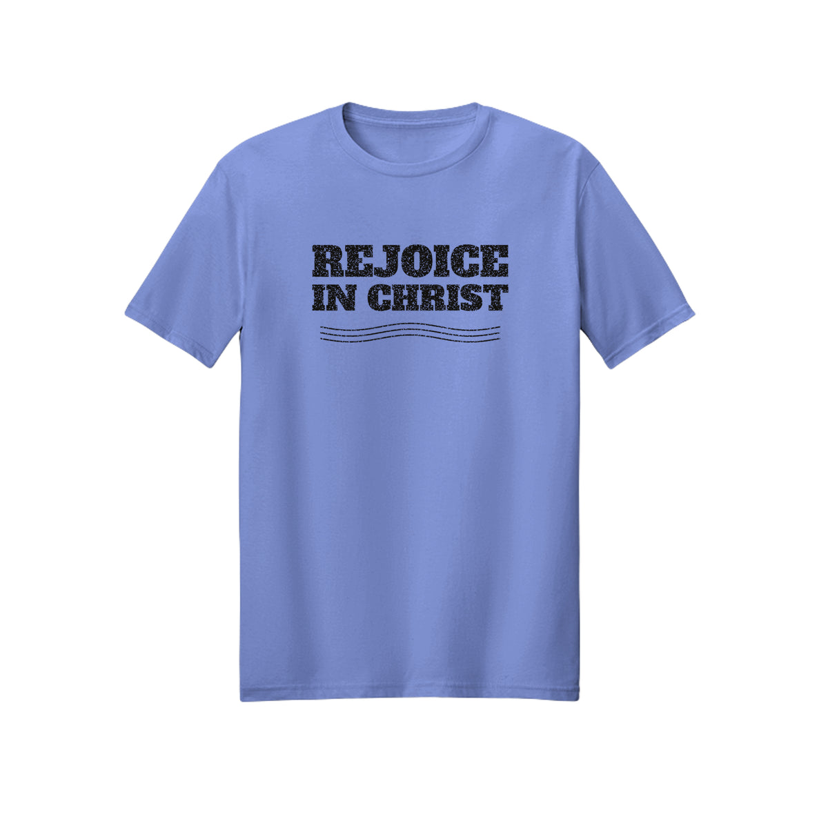 Vintage Wave Rejoice in Christ shirt in Violet