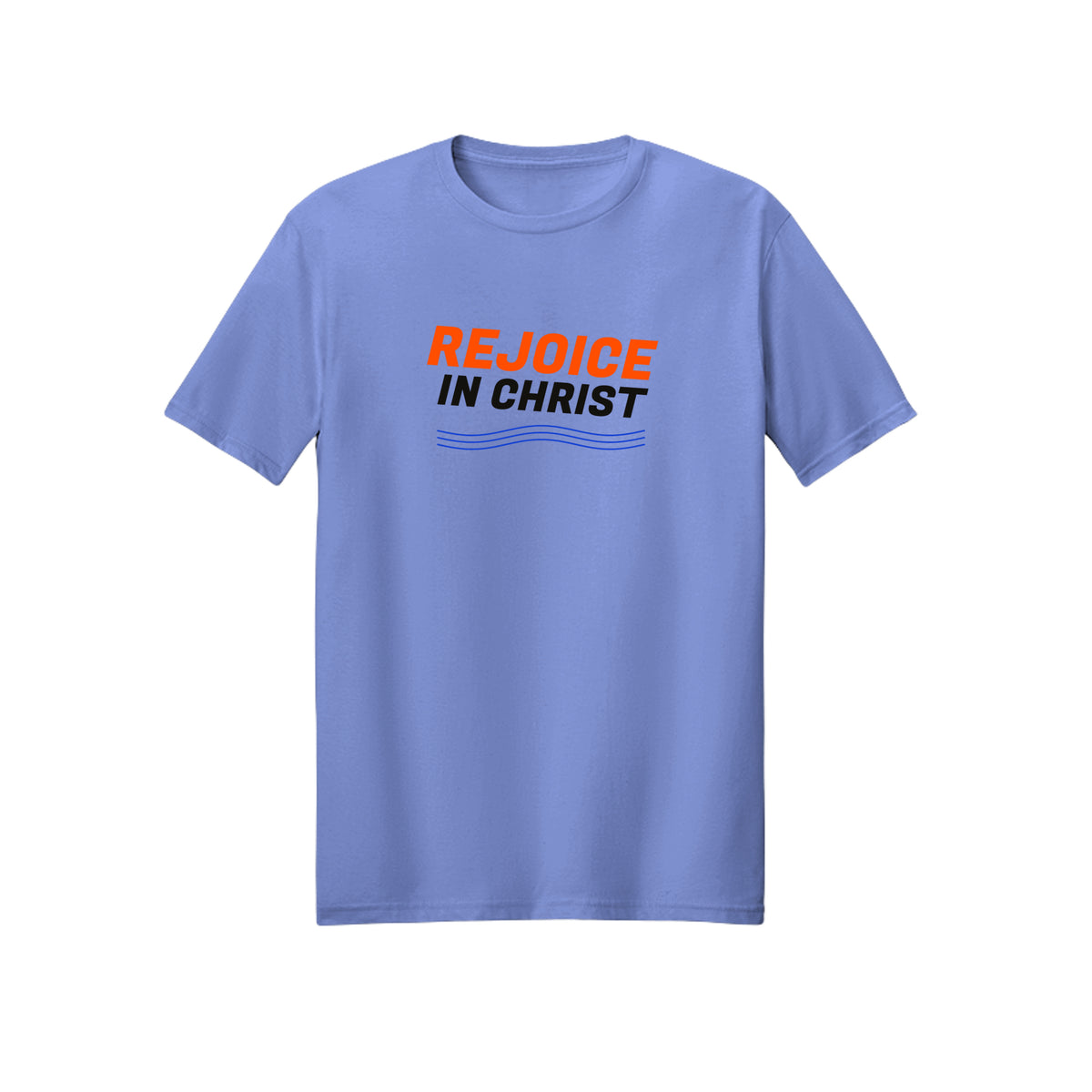 Starburst Rejoice in Christ shirt in Violet