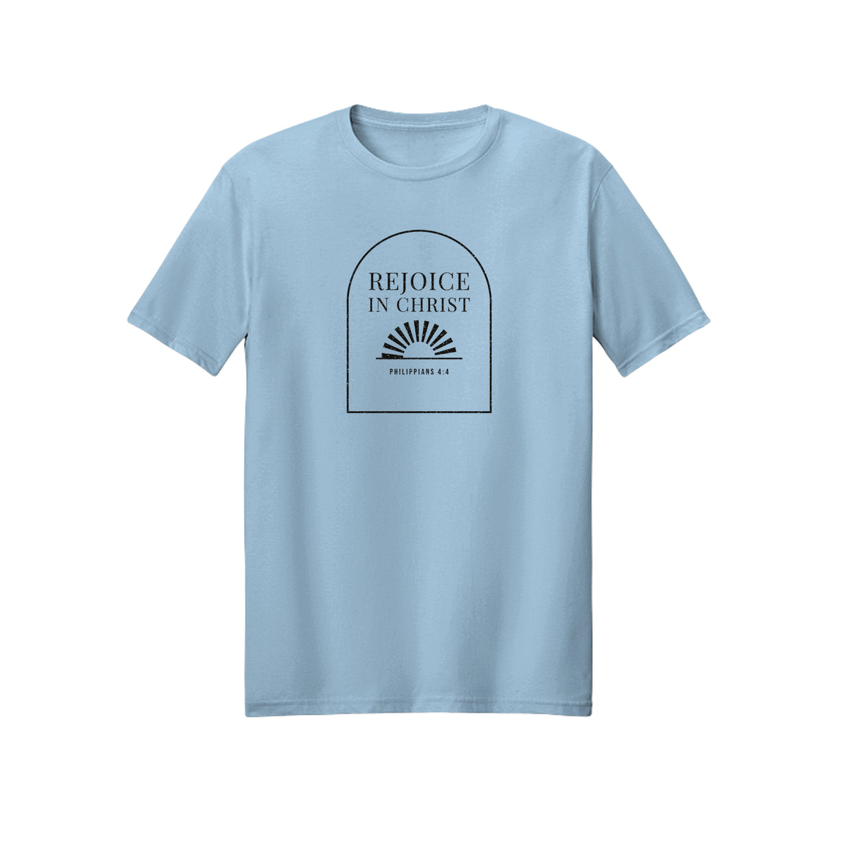 Archway Rejoice in Christ shirt in Light Blue