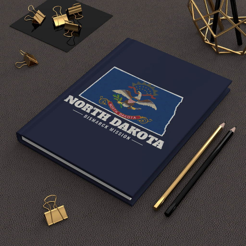 North Dakota Bismarck Mission flag map journal by Weak Things view 2