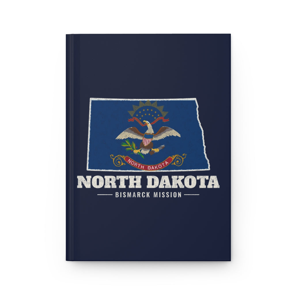 North Dakota Bismarck Mission flag map journal by Weak Things