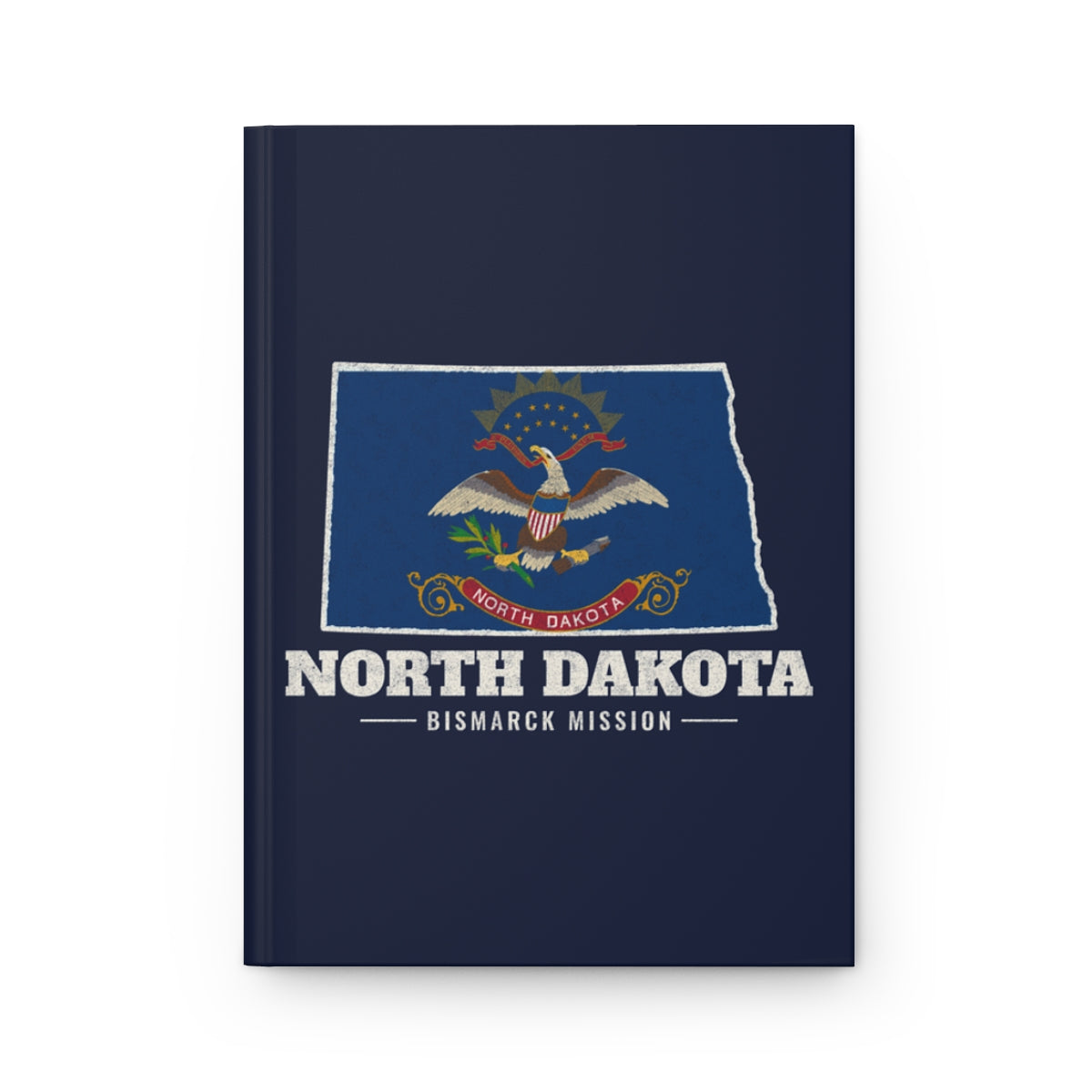 North Dakota Bismarck Mission flag map journal by Weak Things