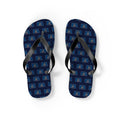 North Dakota Mission flag map flip flops by Weak Things view 2