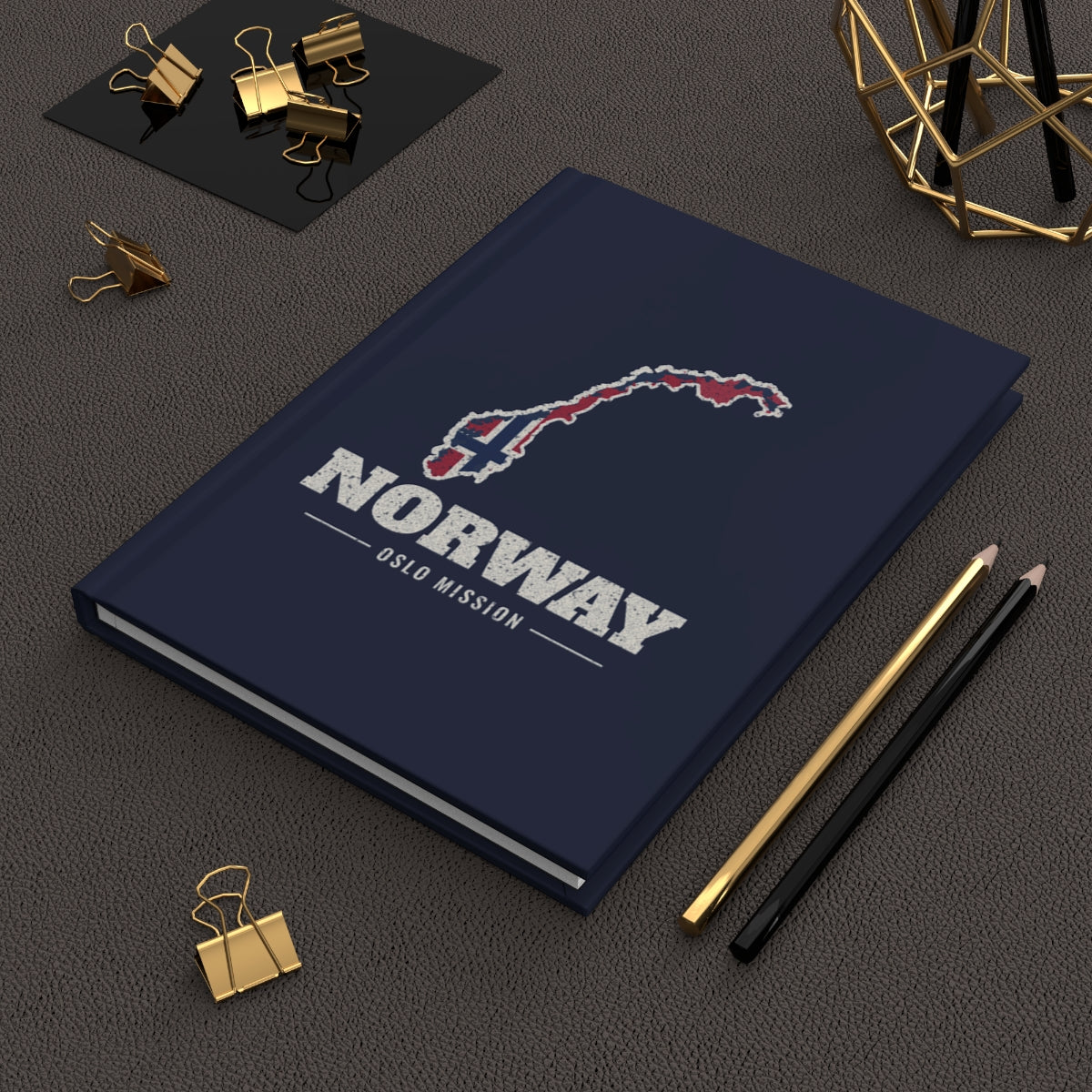 Norway Oslo Mission flag map journal by Weak Things view 2