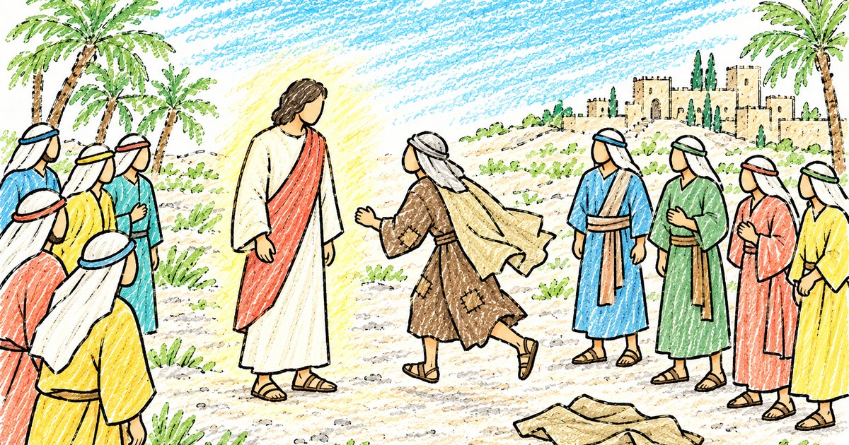 Blind Bartimaeus sketch notes preview