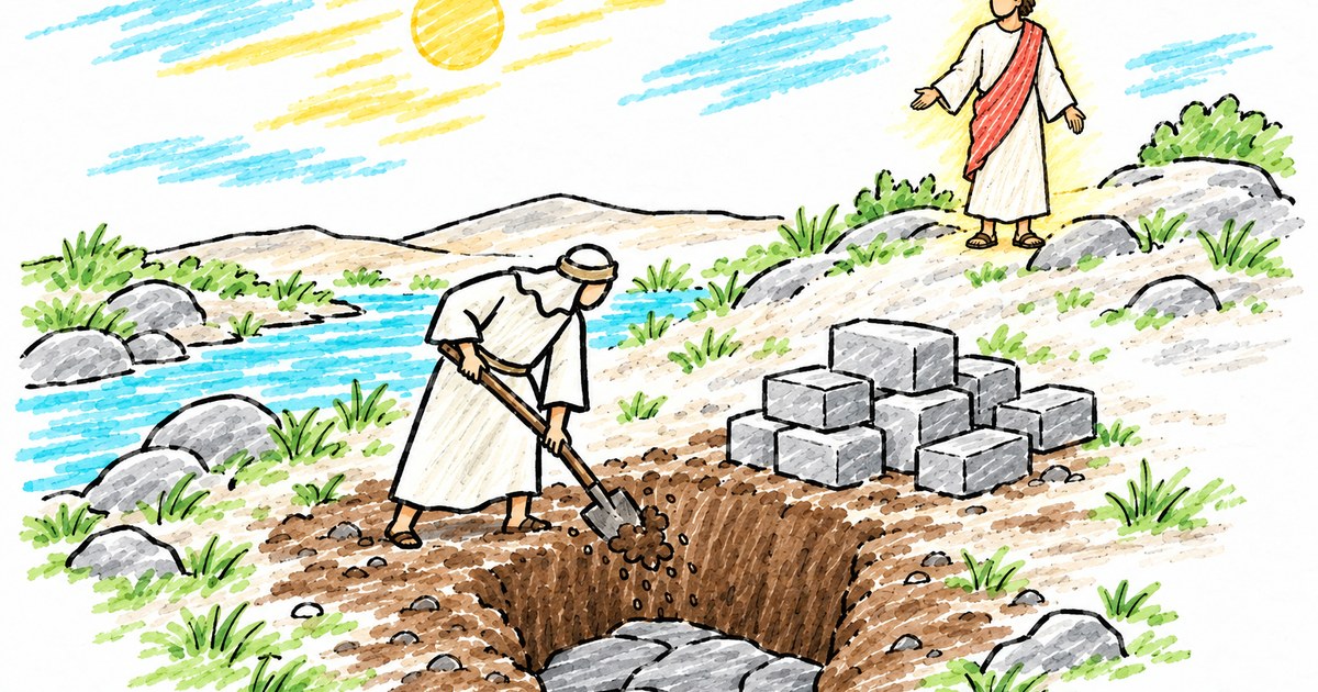 The Wise and Foolish Builders sketch notes preview
