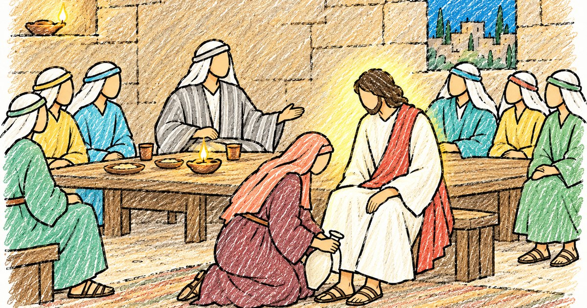The Woman at His Feet sketch notes preview