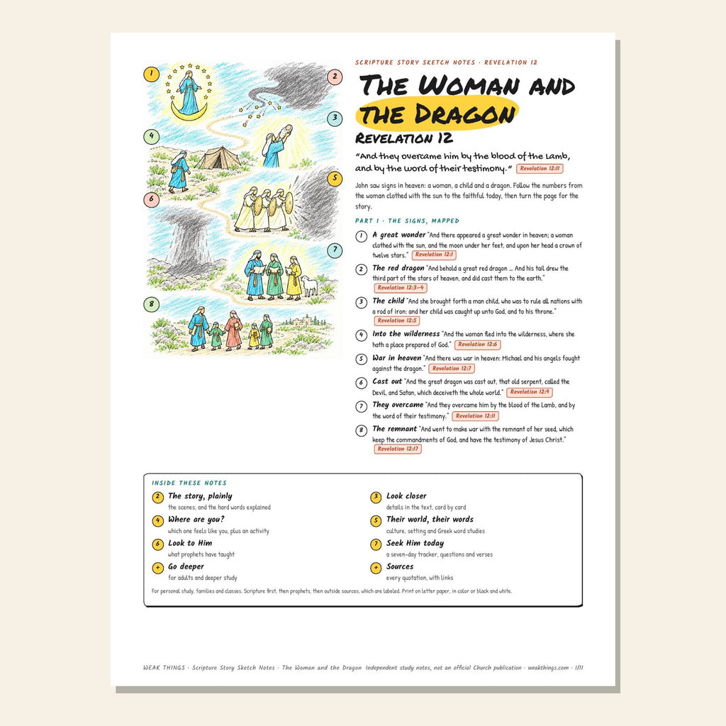The Woman and the Dragon sketch notes cover with a hand-drawn map