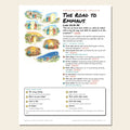 The Road to Emmaus sketch notes cover with a hand-drawn numbered map of the story