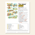 The Great Supper sketch notes cover with a hand-drawn map