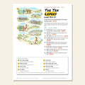 The Ten Lepers sketch notes cover with a hand-drawn map