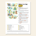 Walk in the Light sketch notes cover with a hand-drawn path map