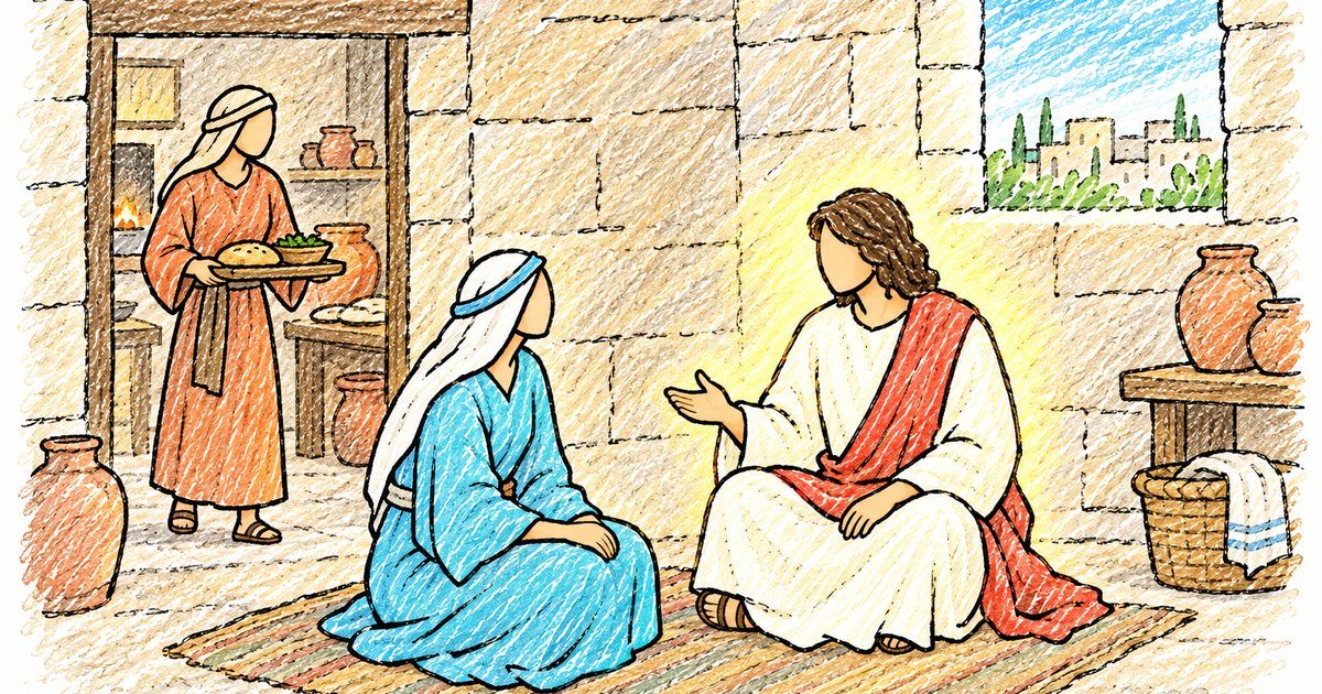 Mary and Martha sketch notes preview
