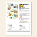 The Widow’s Mites sketch notes cover with a hand-drawn map